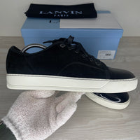 Lanvin Sneakers, 'Black Suede' Lak Toe (42)