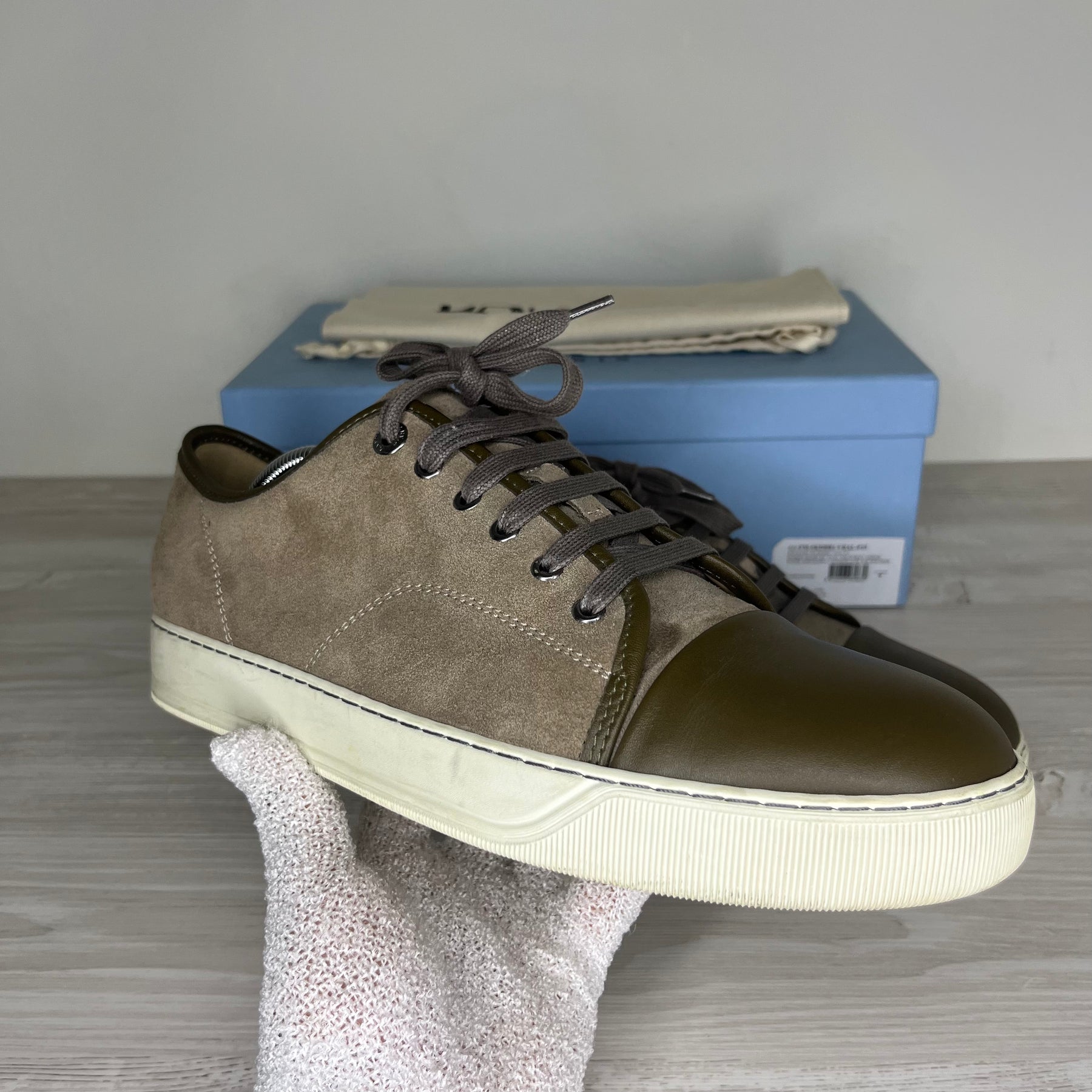 Lanvin Sneakers, Herre ‘Brun’ Mat Toe (44)