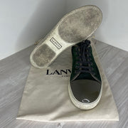 Lanvin Sneakers, Green Suede 'Lak Toe (43)