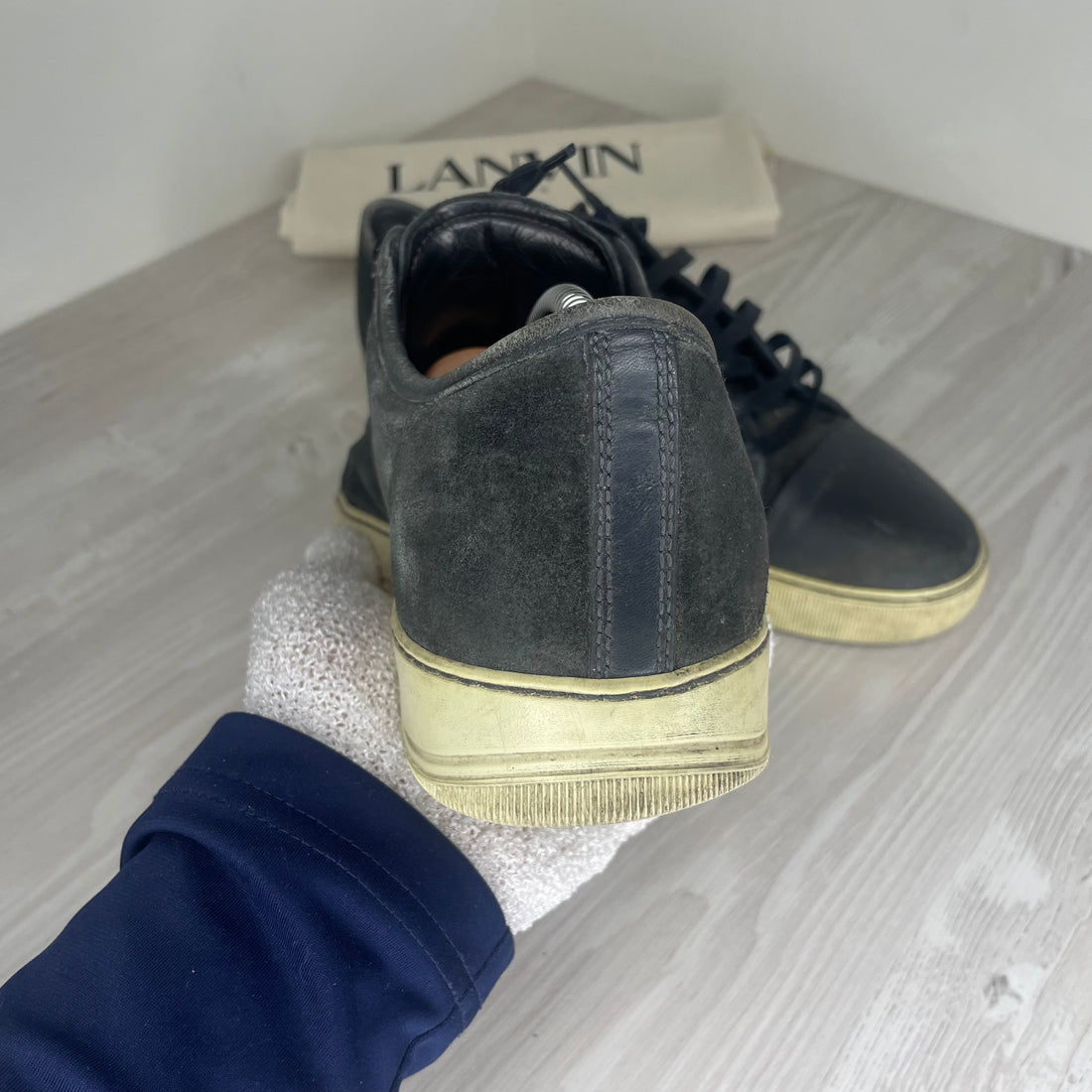 Lanvin Sneakers, Grey Suede &