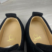Christian Louboutin Sneakers, 'Black Suede' Junior Spikes (42)
